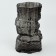 Mounter Black Flowers Vase of Black Glass 25 × 15.5 × 15.5 cm