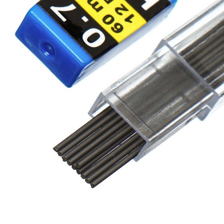 Set of sections for mechanical pencils 24 pieces, NV 0.7mm 12 pieces, length - 60mm-4