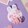Hair set "Pink Miracle" (2 invisibility 5 cm, 4 elastic bands) Bear, pink