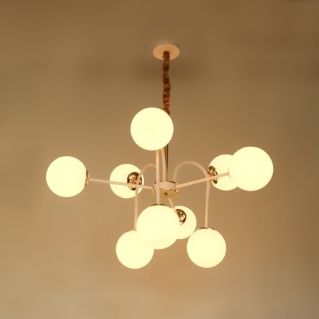 Causte "Punto" 9he27 white-gold 76x76x78 cm-5