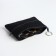 Women's wallet with lightning, black color