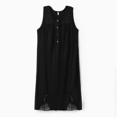 Night shirt female "charm", black color, size 48-2