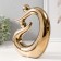 Souvenir Ceramics "Abstraction. Fathers and children" gold 17x5.5x19.5 cm