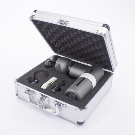 Body massager BM-HT075, percussion, 25 W, up to 3200 beats/min, 5 nozzles, from battery, black