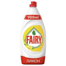 Средство для мытья посуды Fairy "Сочный лимон", 900 мл