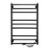 Electric towel Indigo Brace Lux, 800x500 mm, timer, hidden installation, black