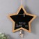 Panel MDF "Cretaceous board. Star" with clothespins 1x28x28 cm