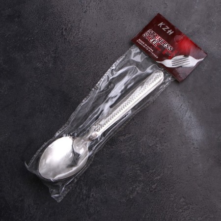 A set of tablespoons of dining rooms "speck", length 18 cm, 12 pcs, silver color-6