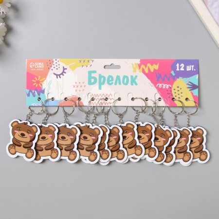 Брелок EVA блеск "Мишка" 6х5 см-2