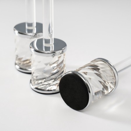 Summary metal, acrylic "Vorthy" d = 2.2 cm, set 3 pcs h = 25.5 cm, 23.5 cm, 21 cm-5