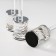 Summary metal, acrylic "Vorthy" d = 2.2 cm, set 3 pcs h = 25.5 cm, 23.5 cm, 21 cm