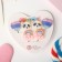 Clips of children's (3 pairs) “Chosenka” rainbow mood, color