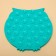 Rug for licking on suction cups 15 x 16 cm, green