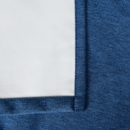 Non -combustible curtain "Eclipsso", size 145 x 280 cm, blue color-2
