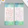 Sticking plastic rhinestones "Half -dumplings of different sizes" MIX 9.2x15.5 cm