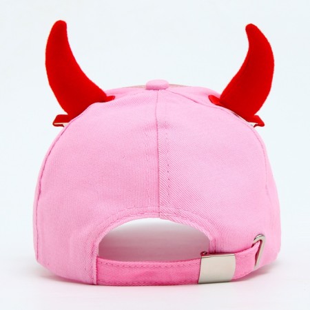 Baby cap for the girl "Devil" anime with hairpins, rr 52-54 5-7 years old-7