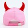 Baby cap for the girl "Devil" anime with hairpins, rr 52-54 5-7 years old