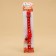 Fly collar "paw" luminous, with a bell and suspension, 30 x 1 cm, polyester, red 1067108