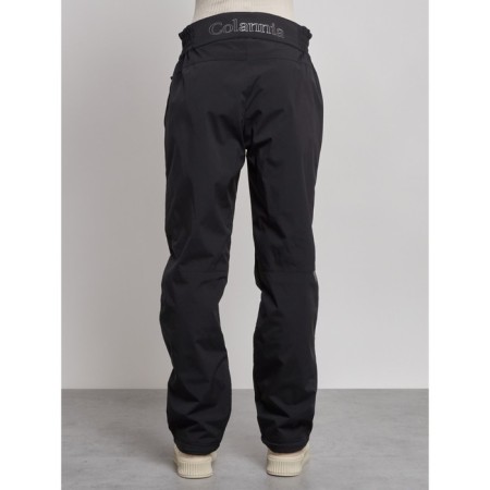 Warmed female trousers, size 50, black color-7
