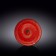 The plate round Wilmax England Spiral, D = 18 cm, red color