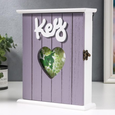 Keywood tree 6 hooks "Flower Heart" 26.3x21.8x8.3 cm-1