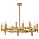 Leonardo 20XE14 rod chandelier 60W, size 90x90x30-95 cm, bronze color