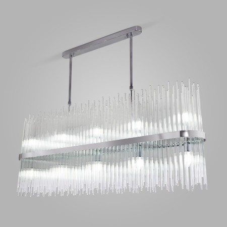 Suspended Bogate’s Allure 485/10, E14, 10x60W, 1200x170 mm, chromium color-1