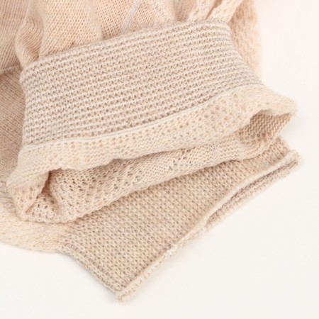 Male socks shortened, beige color, size 25-2
