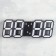 Electronic desktop watches, with a suspension, blue indication, 9 x 3 x 23 cm, from USB