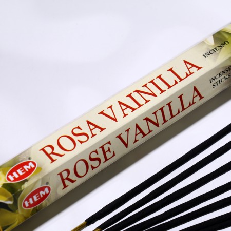 Incense hem "Vanilla rose. Vanil and rose", 20 sticks in the package, hexagon-1