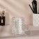 Organizer for storage, with a lid, d - 8 × 12.5 cm, in a cardboard box, the color is transparent