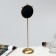 Two-sided circle for jewelry stands, 9 × 8 × 31, black-beige color in gold
