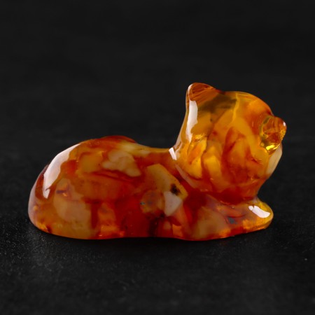Souvenir "cat lies", amber-3