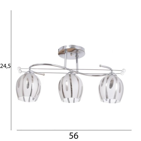 Люстра "Дэйл" 3х40Вт Е27 Хром МОДЕЛЬ: 2612372-9