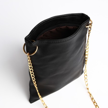Bag Cross-Bodi with a zipper, black color-3