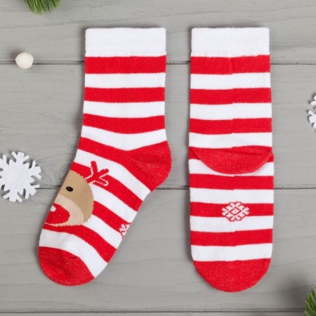 New Year's socks KAFTAN "New Year" rr 16-18, white-2