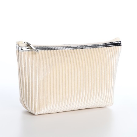 Lightning cosmetic bag, beige color