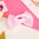 Hair elastic band Bant "Alyonushka" lace, 6.5 cm, pink-white