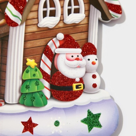 Topper decorative "New Year's house" 27.5x70 cm-4