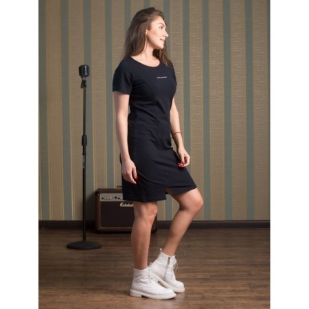 Women's dress Draw Attendation, size 46, black color-1