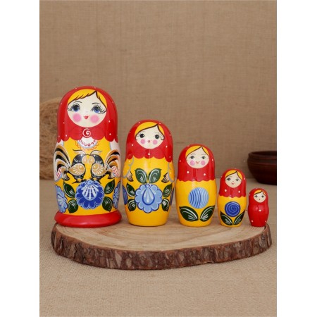 Matryoshka "Gorodets" 5 puppet