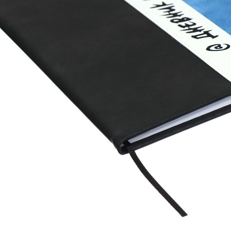 Universal diary for grades 1-11 "strip", solid cover of artificial leather, silkography, lies, 48 ​​sheets, black+blue-2