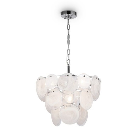 Suspended lamp 60W, 5kHE14, 33x47 cm, chrome
