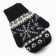 Women's mittens "snowflake" Color black, size 20