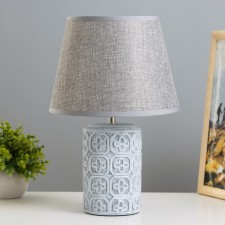 August table lamp E14 40W gray 22x22x34 cm Risalux