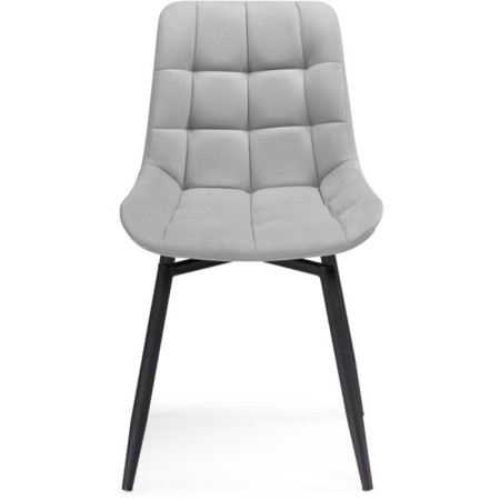 Stool on a chelsea metal -steamer spinning, metal/velor, black/gray 49x55x84 cm-2