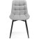 Stool on a chelsea metal -steamer spinning, metal/velor, black/gray 49x55x84 cm