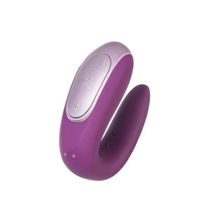 A multifunctional stimulator for steam Satiffyer Partner Double Fun, 9 cm, silicone, purple color-16