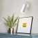 The lamp wall-flowing Feron ML201, IP20, GU10, 50 W, 56x56x165 mm, white color
