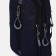 Male sling bag from textiles, headphone opening, blue color